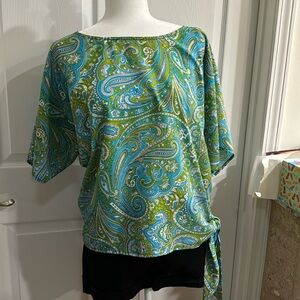 Paisley Top With Side Tie